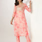 Janasya Light Silk Blend Tie & dye Straight Kurta Set | Swadesiicart
