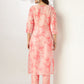 Janasya Light Silk Blend Tie & dye Straight Kurta Set | Swadesiicart