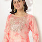Janasya Light Silk Blend Tie & dye Straight Kurta Set | Swadesiicart