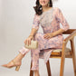 Janasya Light Silk Blend Tie & dye Straight Kurta Set | Swadesiicart