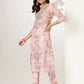 Janasya Light Silk Blend Tie & dye Straight Kurta Set | Swadesiicart