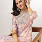 Janasya Light Silk Blend Tie & dye Straight Kurta Set | Swadesiicart