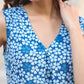 Janasya Dark Cotton Floral A-Line Kurta Set | Swadesiicart
