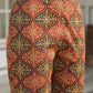 Janasya Dark Cotton Ethnic Motifs A-Line Kurta Set | Swadesiicart