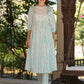 Janasya Light Cotton Tie & dye A-Line Kurta Set | Swadesiicart