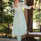 Janasya Light Cotton Tie & dye A-Line Kurta Set | Swadesiicart