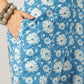 Janasya Light Cotton Floral Straight Kurta Set | Swadesiicart