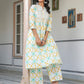 Janasya Light Cotton Abstract A-Line Kurta Set | Swadesiicart