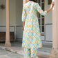Janasya Light Cotton Abstract A-Line Kurta Set | Swadesiicart
