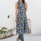 Janasya Dark Cotton Floral A-Line Kurta Set | Swadesiicart