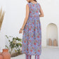 Janasya Dark Cotton Floral A-Line Kurta Set | Swadesiicart