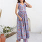Janasya Dark Cotton Floral A-Line Kurta Set | Swadesiicart