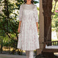Janasya Light Cotton Tie & dye A-Line Kurta Set | Swadesiicart