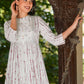 Janasya Light Cotton Tie & dye A-Line Kurta Set | Swadesiicart
