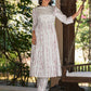 Janasya Light Cotton Tie & dye A-Line Kurta Set | Swadesiicart