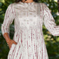 Janasya Light Cotton Tie & dye A-Line Kurta Set | Swadesiicart