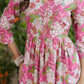 Janasya Bright Cotton Floral A-Line Kurta | Swadesiicart