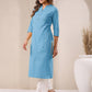 Janasya Light Cotton Solid Straight Kurta - Swadesiicart