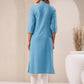 Janasya Light Cotton Solid Straight Kurta - Swadesiicart