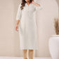 Janasya Light Cotton Solid Straight Kurta - Swadesiicart