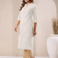 Janasya Light Cotton Solid Straight Kurta - Swadesiicart