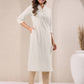 Janasya Light Cotton Solid Straight Kurta - Swadesiicart