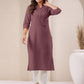 Janasya Light Cotton Solid Straight Kurta - Swadesiicart