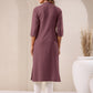 Janasya Light Cotton Solid Straight Kurta - Swadesiicart