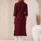 Janasya Light Cotton Solid Straight Kurta - Swadesiicart