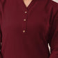 Janasya Light Cotton Solid Straight Kurta - Swadesiicart