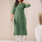 Janasya Light Cotton Solid Straight Kurta - Swadesiicart