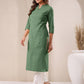 Janasya Light Cotton Solid Straight Kurta - Swadesiicart