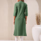 Janasya Light Cotton Solid Straight Kurta - Swadesiicart