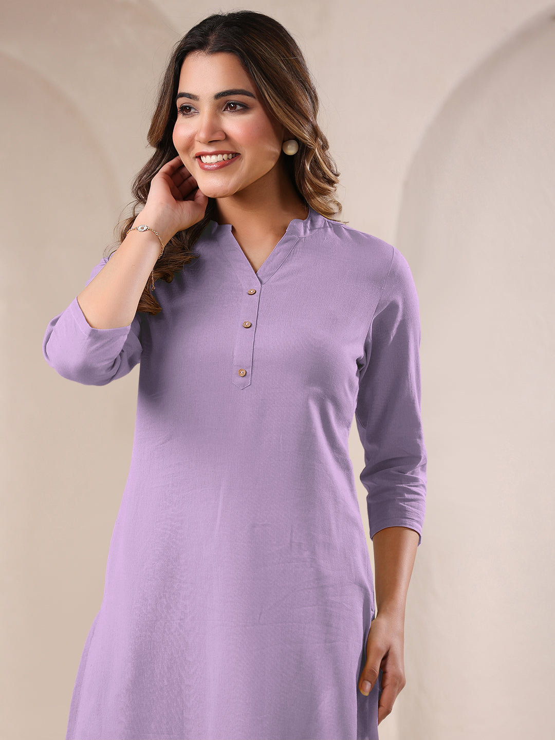 Janasya Light Cotton Solid Straight Kurta - Swadesiicart