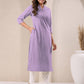 Janasya Light Cotton Solid Straight Kurta - Swadesiicart