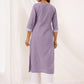 Janasya Light Cotton Embroidered Straight Kurta | Swadesiicart