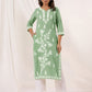Janasya Light Cotton Embroidered Straight Kurta | Swadesiicart