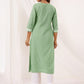 Janasya Light Cotton Embroidered Straight Kurta | Swadesiicart