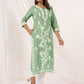 Janasya Light Cotton Embroidered Straight Kurta | Swadesiicart
