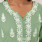 Janasya Light Cotton Embroidered Straight Kurta | Swadesiicart
