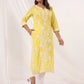 Janasya Light Cotton Embroidered Straight Kurta | Swadesiicart