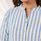 Janasya Light Cotton Striped Straight Kurta - Swadesiicart