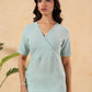 Janasya Light Cotton Striped Straight Kurta - Swadesiicart