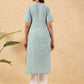 Janasya Light Cotton Striped Straight Kurta - Swadesiicart