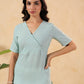 Janasya Light Cotton Striped Straight Kurta - Swadesiicart