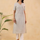 Janasya Light Cotton Striped Straight Kurta - Swadesiicart