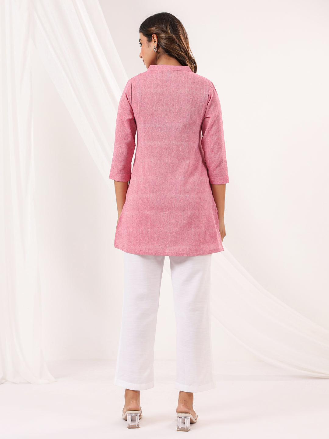 Janasya Light Cotton Solid Straight Kurta - Swadesiicart