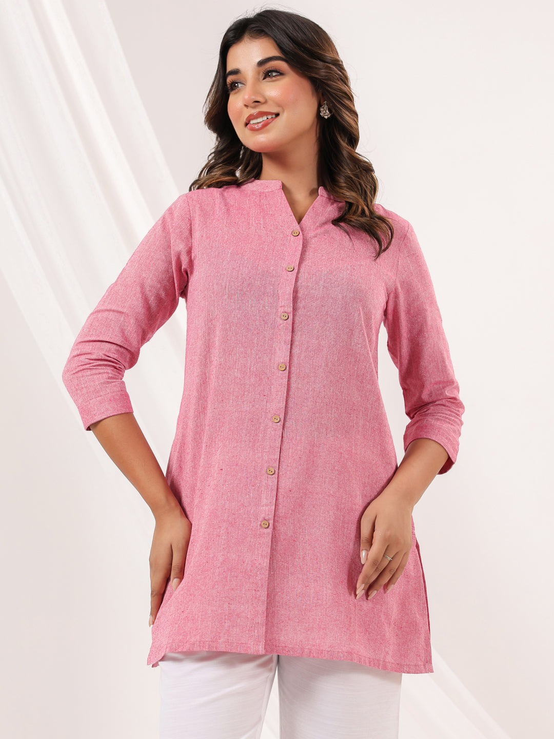 Janasya Light Cotton Solid Straight Kurta - Swadesiicart