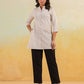 Janasya Light Cotton Striped Straight Kurta - Swadesiicart