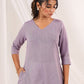 Janasya Light Cotton Solid Straight Kurta - Swadesiicart